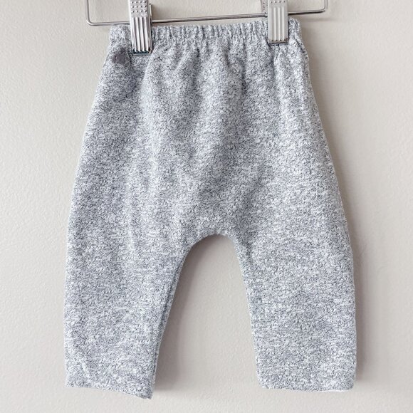 GAP sweatpant reversible 0-3m marled salt & pepper unisex grey & white - Picture 4 of 17